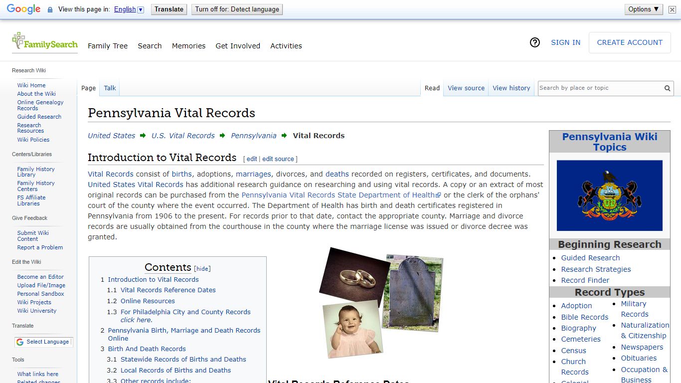 Pennsylvania Vital Records • FamilySearch